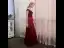 Chic Bordeaux Daim Robe De Soirée 2019 Princesse Transparentes Encolure Carrée Faux Diamant Manches Courtes Feuille Appliques En Dentelle Longue Volants Dos Nu Robe De Ceremonie
