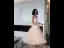 Fashion Champagne Prom Dresses 2021 A-Line / Princess Scoop Neck Sash Sleeveless Tea-length Prom Formal Dresses