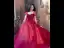Mode Rouge Robe De Bal 2021 Princesse Encolure Dégagée Perlage Cristal Paillettes Manches Courtes Dos Nu Longue Promo Robe De Ceremonie
