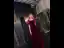 Modest / Simple Burgundy Suede Evening Dresses  2021 A-Line / Princess Square Neckline Short Sleeve Backless Floor-Length / Long Evening Party Formal Dresses