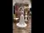 Modest / Simple Ivory Satin Plus Size Wedding Dresses 2021 A-Line / Princess V-Neck 1/2 Sleeves Floor-Length / Long Wedding