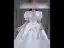 Haut de Gamme Ivoire Satin Robe De Mariée 2021 Robe Boule V-Cou Manches Courtes Dos Nu Royal Train Mariage