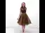 Modern / Fashion Brown See-through Homecoming Graduation Dresses 2018 A-Line / Princess Scoop Neck Sleeveless Appliques Pierced Lace Metal Sash Knee-Length Ruffle Formal Dresses
