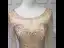 Luxury / Gorgeous Gold Handmade  Beading Evening Dresses  2019 Trumpet / Mermaid Scoop Neck Crystal Rhinestone Long Sleeve Sweep Train Formal Dresses