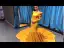 Luxury / Gorgeous Yellow Satin Evening Dresses  2019 Trumpet / Mermaid Square Neckline Long Sleeve Chapel Train Ruffle Formal Dresses
