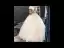 Best Champagne Lace Wedding Dresses 2019 A-Line / Princess See-through Deep V-Neck Short Sleeve Backless Beading Pearl Sequins Glitter Floor-Length / Long Ruffle