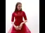 Chinese style Red Cocktail Dresses 2018 A-Line / Princess High Neck 1/2 Sleeves Pearl Rhinestone Appliques Flower Asymmetrical Ruffle Formal Dresses