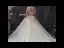 Chic / Beautiful Champagne Wedding Dresses 2019 A-Line / Princess Off-The-Shoulder Short Sleeve Backless Bow Appliques Lace Chapel Train Ruffle