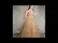 Illusion Orange Transparentes Robe De Soirée 2019 Princesse Encolure Carrée Sans Manches Appliques En Dentelle Ceinture Train De Balayage Volants Dos Nu Robe De Ceremonie