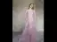 Élégant Rougissant Rose Robe De Soirée 2019 Princesse De l'épaule Transparentes Gonflée Manches Longues Appliques En Dentelle Fleur Perlage Train De Balayage Volants Dos Nu Robe De Ceremonie