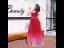 Élégant Bordeaux Robe De Soirée 2019 Princesse Bretelles Spaghetti Sans Manches Faux Diamant Métal Ceinture Longue Volants Dos Nu Robe De Ceremonie