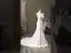 Élégant Ivoire Trompette / Sirène Satin Robe De Mariée 2021 Encolure Dégagée Sans Manches Perlage En Dentelle Fleur Chapel Train Mariage