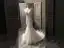 Charming Ivory Trumpet / Mermaid Wedding Dresses 2021 Scoop Neck Lace Flower Short Sleeve Backless Chapel Train Wedding