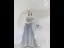 Stunning Sky Blue Prom Dresses 2021 A-Line / Princess Scoop Neck Sleeveless Glitter Ruffle Tulle Floor-Length / Long Evening Party Formal Dresses