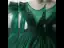 Vintage / Retro Dark Green Satin Prom Dresses 2021 Ball Gown Scoop Neck Beading Sequins Lace Flower Long Sleeve Backless Floor-Length / Long Formal Dresses
