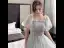 Scintillantes Gris Robe Demoiselle D'honneur 2021 Princesse Dos Nu Appliques En Dentelle Perlage Paillettes Longue Volants