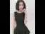 Modest / Simple Modern / Fashion Black Evening Dresses  2019 A-Line / Princess Scoop Neck Sleeveless Floor-Length / Long Formal Dresses