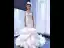 Luxe Haut de Gamme Charmant Blanche Volants en Cascade Robe De Mariée 2021 Trompette / Sirène Bretelles Spaghetti Sans Manches Perlage Perle En Dentelle Fleur Dos Nu