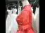 Scintillantes Rouge Robe De Bal Princesse 2021 Col Haut Perlage Étoile Paillettes Manches de cloche Dos Nu Longue Robe De Ceremonie