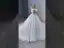 High-end White Handmade  Beading Sequins Wedding Dresses 2024 Ball Gown Scoop Neck Sleeveless Court Train Wedding