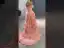 Haut de Gamme Rougissant Rose En Dentelle Fleur Paillettes Volants en Cascade Robe De Bal 2024 Robe Boule De l'épaule Manches Courtes Dos Nu Train De Balayage Promo Robe De Ceremonie