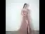 Schöne Pearl Rosa Abendkleider 2019 A Linie Spaghettiträger Perlenstickerei Kristall Perle Pailletten Ärmellos Rückenfreies Gespaltete Front Lange Festliche Kleider
