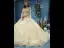 Luxury / Gorgeous Champagne Wedding Dresses 2019 Ball Gown Off-The-Shoulder Bell sleeves Backless Appliques Lace Beading Rhinestone Glitter Tulle Cathedral Train Ruffle