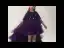 Haute Basse Grape Robe Ceremonie Fille 2019 Robe Boule Encolure Dégagée 1/2 Manches Gland Paillettes Asymétrique Volants en Cascade Robe Pour Mariage