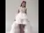 Vintage / Retro White Flower Girl Dresses 2019 Ball Gown High Neck Sleeveless Appliques Lace Beading Asymmetrical Cascading Ruffles Wedding Party Dresses