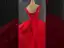 Vintage / Retro High-end Red Lace Flower Appliques Prom Dresses 2024 Ball Gown V-Neck Sleeveless Backless Court Train Prom Formal Dresses