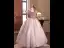 Modest / Simple Blushing Pink Beading Birthday Flower Girl Dresses 2024 Ball Gown Scoop Neck Cap Sleeves Floor-Length / Long Tulle