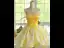 Chic / Belle Jaune Courte de retour Robe De Fête 2024 Robe De Graduation Bustier Sans Manches Dos Nu Tulle
