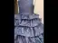 Luxury / Gorgeous Navy Blue Flower Girl Dresses 2019 A-Line / Princess Shoulders Beading Sleeveless Glitter Polyester Sweep Train Cascading Ruffles Backless Wedding Party Dresses