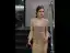 Luxe Doré Robe De Soirée 2019 Trompette / Sirène Col v profond Manches de cloche Fait main Paillettes Perlage Longue Volants Dos Nu Robe De Ceremonie