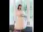 Chic / Beautiful Champagne Bridesmaid Dresses 2021 A-Line / Princess Scoop Neck Lace Flower Appliques Rhinestone Short Sleeve Backless Tea-length Wedding Party Dresses