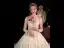 High End Ivory / Creme Durchsichtige Brautkleider / Hochzeitskleider 2019 Ballkleid Stehkragen 3/4 Ärmel Glanz Tülle Handgefertigt Perlenstickerei Pailletten Kathedrale Schleppe Rüschen
