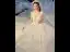 Stunning See-through Ivory Star Wedding Dresses 2019 Ball Gown High Neck Long Sleeve Backless Handmade  Beading Glitter Tulle Cathedral Train Ruffle