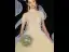 Vintage / Retro Champagne See-through Wedding Dresses 2019 Ball Gown High Neck Short Sleeve Beading Tassel Glitter Tulle Appliques Lace Cathedral Train Ruffle