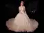 Sparkly Champagne Wedding Dresses 2019 Ball Gown Off-The-Shoulder Short Sleeve Backless Glitter Tulle Beading Cathedral Train Ruffle