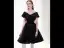 Classy Black Homecoming Graduation Dresses 2020 A-Line / Princess V-Neck Short Sleeve Backless Knee-Length Formal Dresses