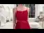 Chic / Beautiful Burgundy Summer Evening Dresses  2019 A-Line / Princess Spaghetti Straps Sleeveless Glitter Tulle Sash Floor-Length / Long Ruffle Backless Formal Dresses
