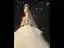 Luxury / Gorgeous Champagne Wedding Dresses 2020 Ball Gown Strapless Beading Lace Flower Sequins Sleeveless Backless Cascading Ruffles Royal Train