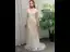 Chic / Beautiful Outdoor / Garden Champagne Lace Wedding Dresses 2020 Trumpet / Mermaid V-Neck Short Sleeve Backless Pearl Sash Sweep Train Ruffle