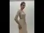 High-end Champagne Rhinestone Evening Dresses  2020 Trumpet / Mermaid Scoop Neck Long Sleeve Floor-Length / Long Formal Dresses