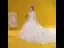 Luxury / Gorgeous Ivory Wedding Dresses 2020 Ball Gown See-through Deep V-Neck 3/4 Sleeve Appliques Lace Beading Cathedral Train Ruffle
