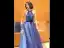 Affordable Royal Blue Evening Dresses  2020 A-Line / Princess Scoop Neck Sleeveless Sash Glitter Tulle Beading Floor-Length / Long Backless Formal Dresses