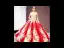 Sparkly Burgundy Sequins Dancing Prom Dresses 2023 Ball Gown Off-The-Shoulder Short Sleeve Appliques Flower Beading Floor-Length / Long Ruffle Backless