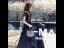 Fashion Black Evening Dresses  2020 A-Line / Princess V-Neck Rhinestone Sequins Lace Flower Short Sleeve Backless Cascading Ruffles Floor-Length / Long Formal Dresses