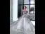 Elegant Navy Blue Gold Evening Dresses  2020 A-Line / Princess Off-The-Shoulder Short Sleeve Glitter Tulle Beading Floor-Length / Long Ruffle Backless Formal Dresses