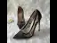 Sexy Black Cocktail Party Evening Party Lace Pumps 2021 Leather 12 cm Stiletto Heels Pointed Toe Pumps High Heels